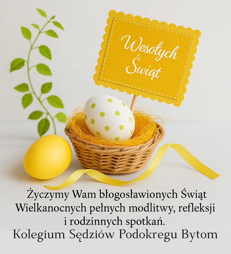 Życzenia Wielkanocne od Kolegium Sędziów